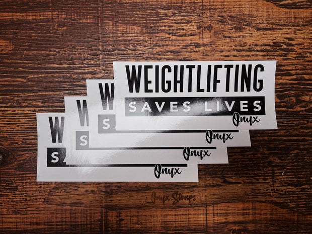 Weightlifting Saves Lives Sticker