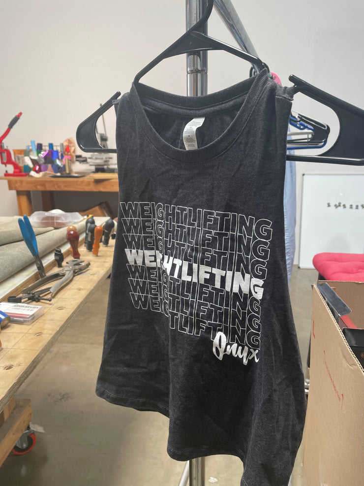 Heathered Thank You Weightlifting Crop - FINAL SALE