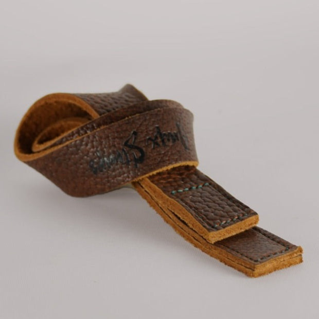 Bison Leather Lifting Strap Onyx